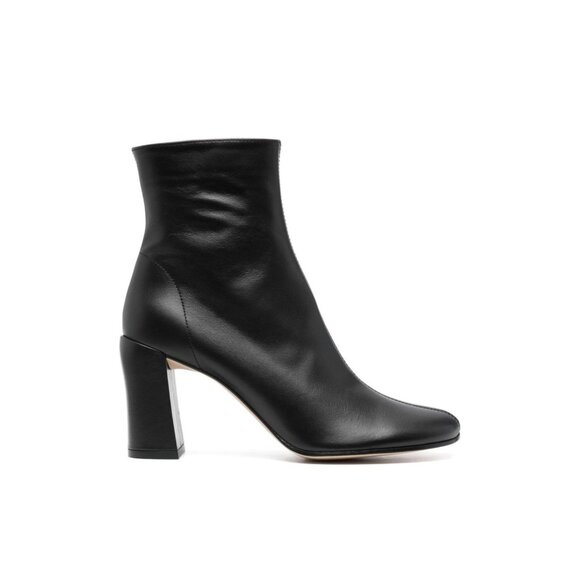 BY FAR Vlada 90mm Leather Ankle Boots in Black Sz IT 39 / US 8.5 - Picture 1 of 16